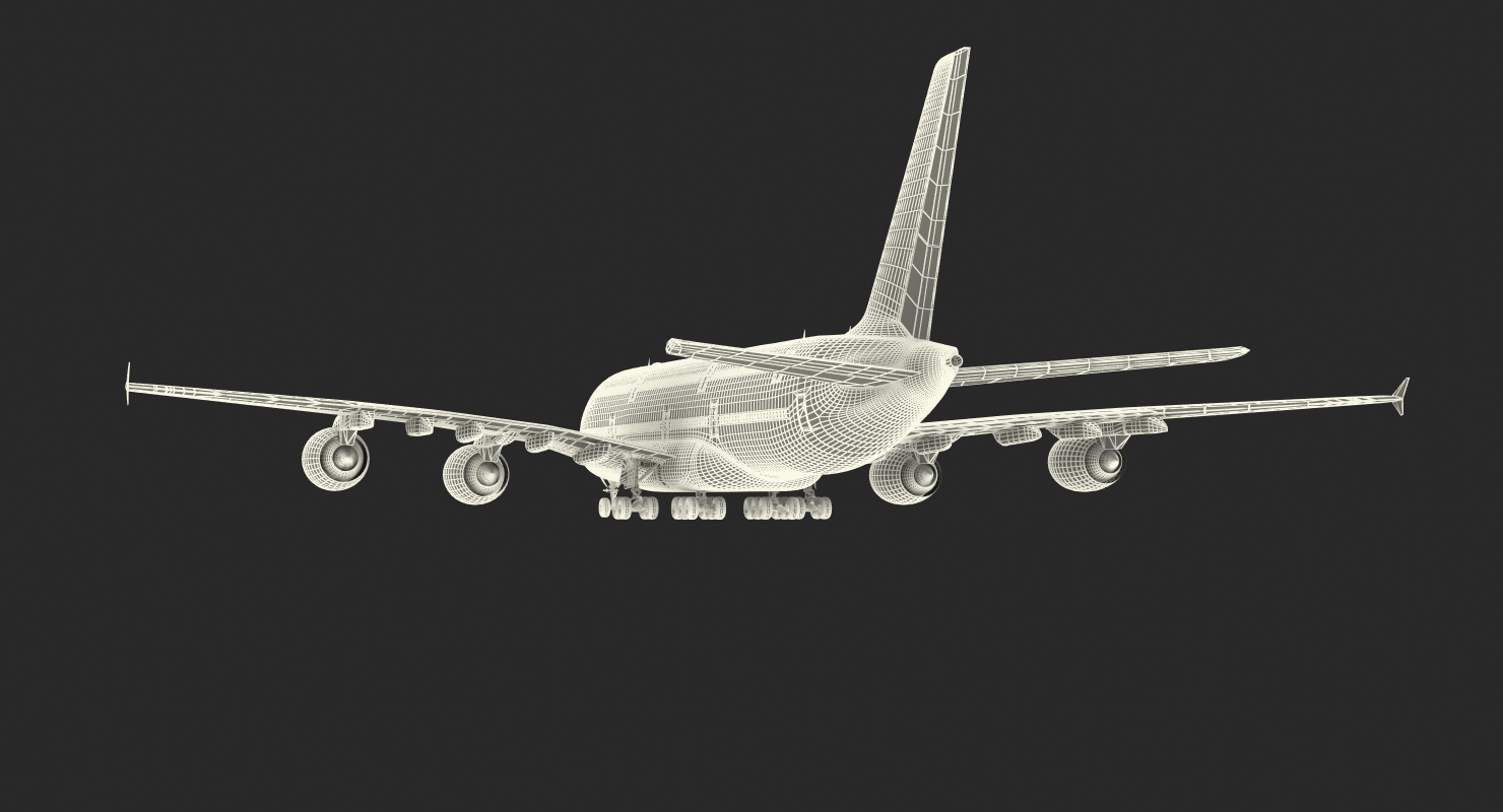 Airbus A380 1000 Air France 3D